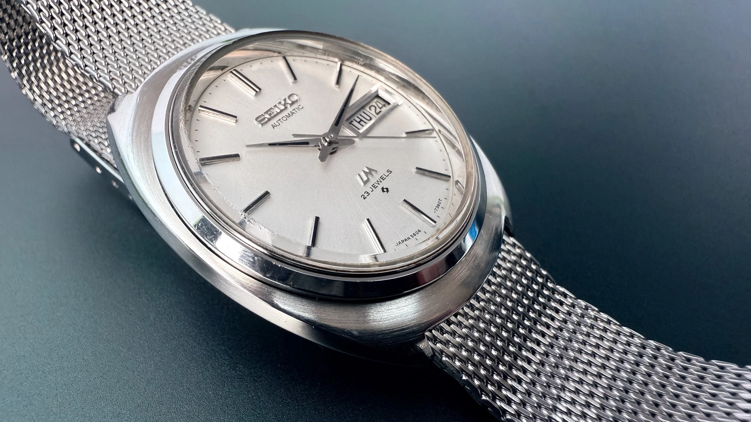 M*i様 美品 SEIKO LORD MATIC セイコーLM 5606-700 Seiko Lordmatic LM5606-7000 Caliber Automatic Watch 34mmx35mm Case
